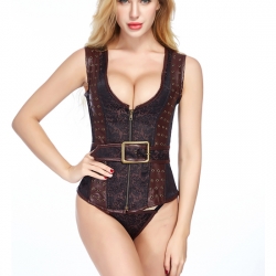 CORSET STEAMPUNK MARRÓN