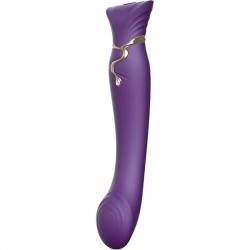 ZALO VIBRADOR REINA CLEOPATRA CON CALOR - MORADO