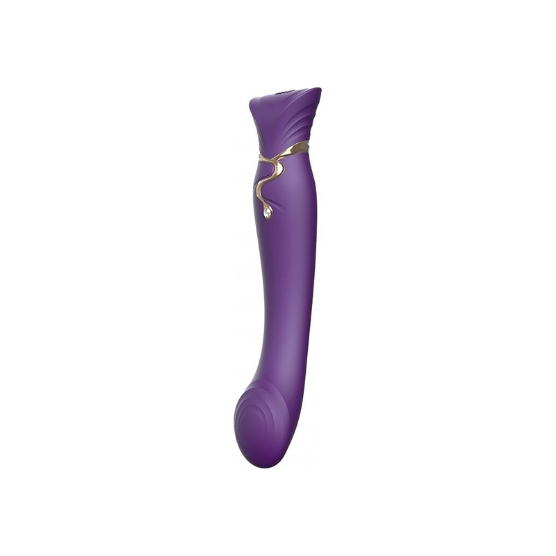 ZALO VIBRADOR REINA CLEOPATRA CON CALOR - MORADO