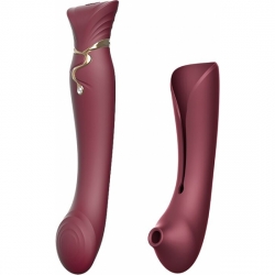 ZALO KIT VIBRADOR REINA CLEOPATRA CON CALOR - ROJO