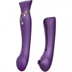 ZALO KIT VIBRADOR REINA CLEOPATRA CON CALOR - MORADO