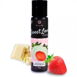 SWEET LOVE - GEL LUBRICANTE FRESAS CON CHOCOLATE BLANCO - 60ML