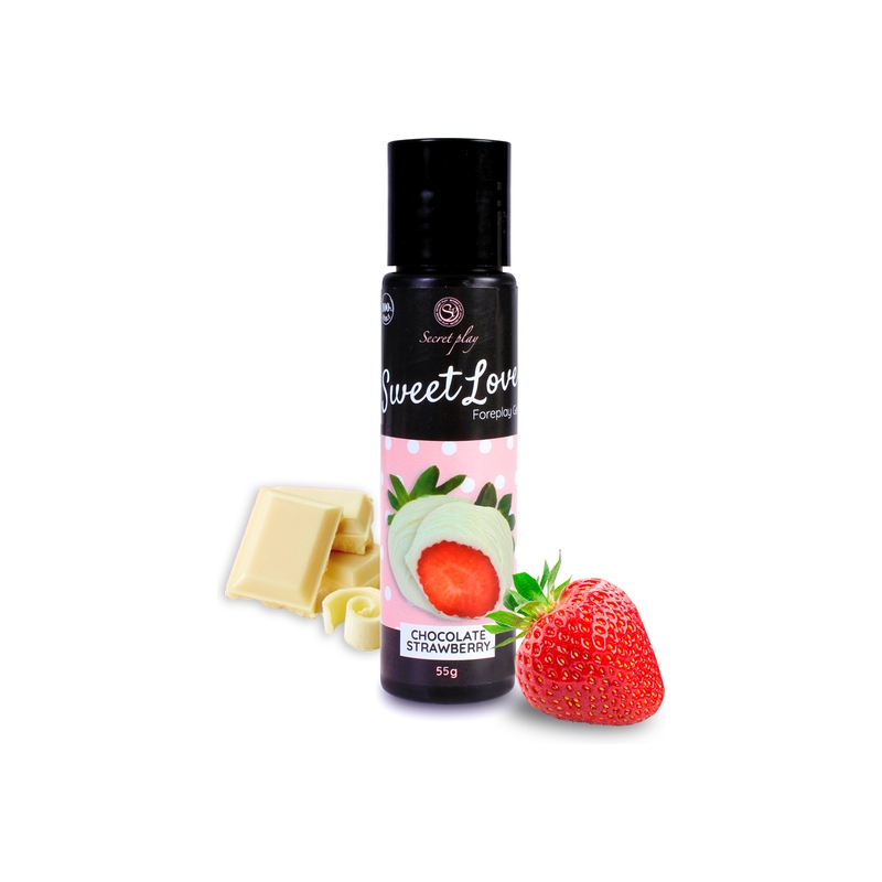 SWEET LOVE - GEL LUBRICANTE FRESAS CON CHOCOLATE BLANCO - 60ML