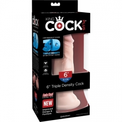 KING COCK - PENE REALÍSTICO TRIPLE DENSIDAD 18X7CM