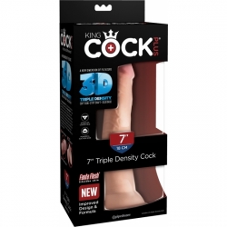 KING COCK - PENE REALÍSTICO TRIPLE DENSIDAD 20X7CM