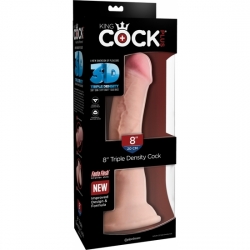 KING COCK - PENE REALÍSTICO TRIPLE DENSIDAD 24x8CM