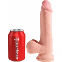 KING COCK - PENE REALÍSTICO CON TESTÍCULOS TRIPLE DENSIDAD 22X9CM