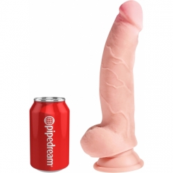 KING COCK - PENE REALÍSTICO CON TESTÍCULOS TRIPLE DENSIDAD 25X8CM