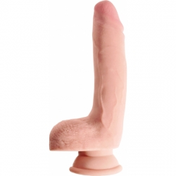 KING COCK - PENE REALÍSTICO CON TESTÍCULOS TRIPLE DENSIDAD 24X10CM