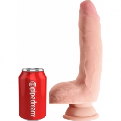 KING COCK - PENE REALÍSTICO CON TESTÍCULOS TRIPLE DENSIDAD 24X10CM