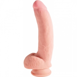 KING COCK - PENE REALÍSTICO CON TESTÍCULOS TRIPLE DENSIDAD 26X9CM