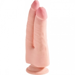 KING COCK - PENE REALÍSTICO DOBLE - TRIPLE DENSIDAD 24X8CM