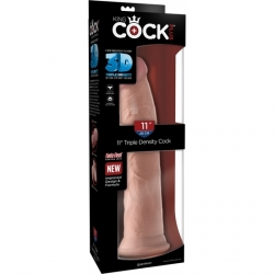 KING COCK - PENE REALÍSTICO TRIPLE DENSIDAD 28X7CM