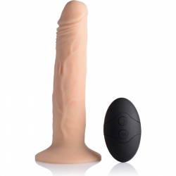 7X THUMPING 8 INCH DILDO - FLESH