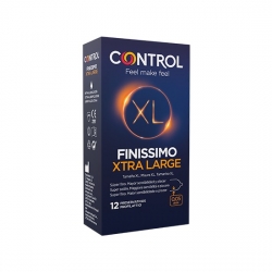 CONTROL PRESERVATIVOS FINISSIMO XTRA LARGE 12UDS