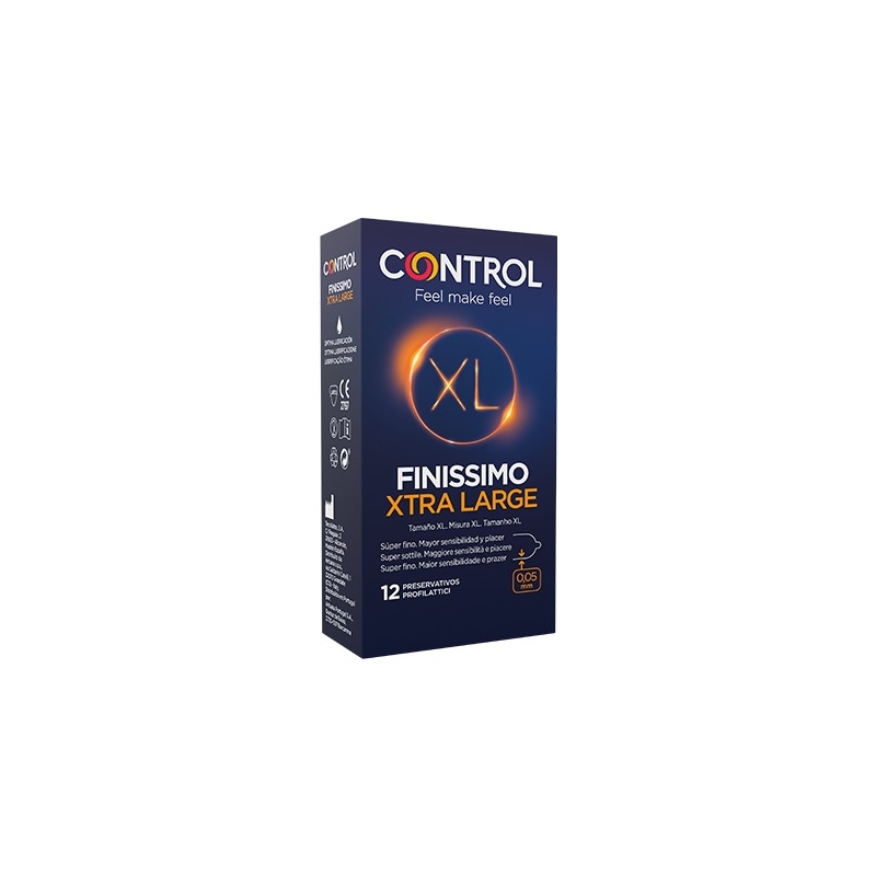 CONTROL PRESERVATIVOS FINISSIMO XTRA LARGE 12UDS