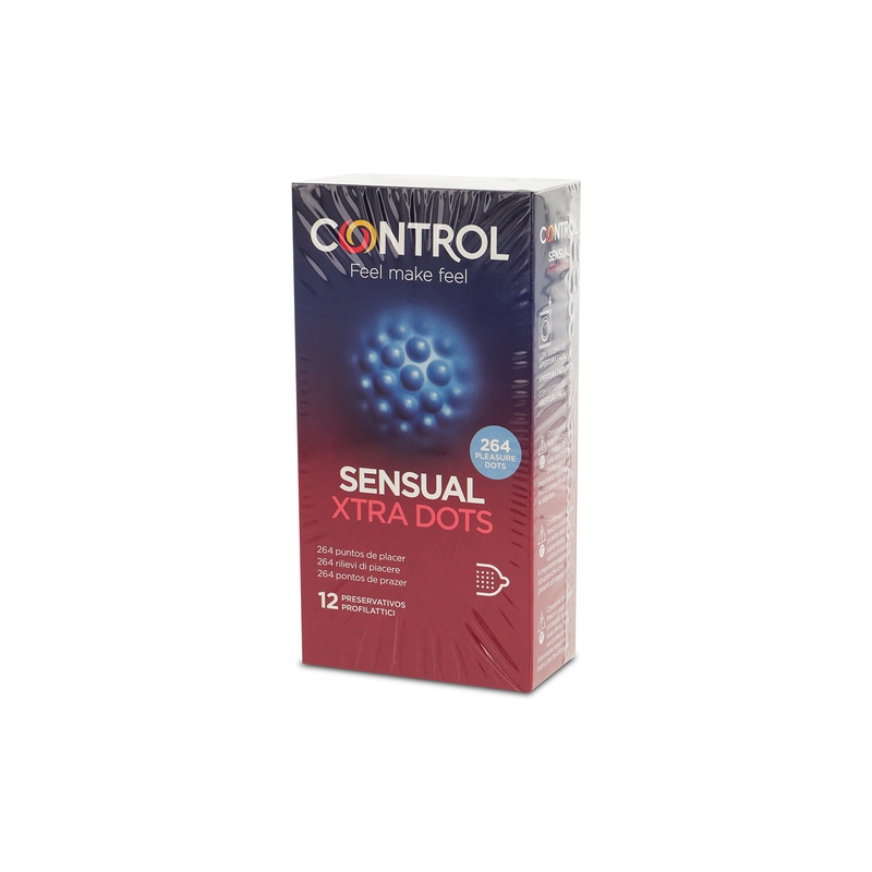 CONTROL PRESERVATIVOS SENSUAL XTRA DOTS 12 UDS