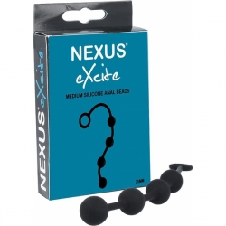 NEXUS EXCITE - BOLAS ANALES SILICONA, NEGRO