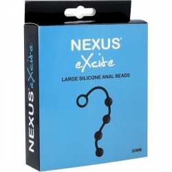 NEXUS EXCITE - GANDES CUERDAS ANALES SILICONA, NEGRO