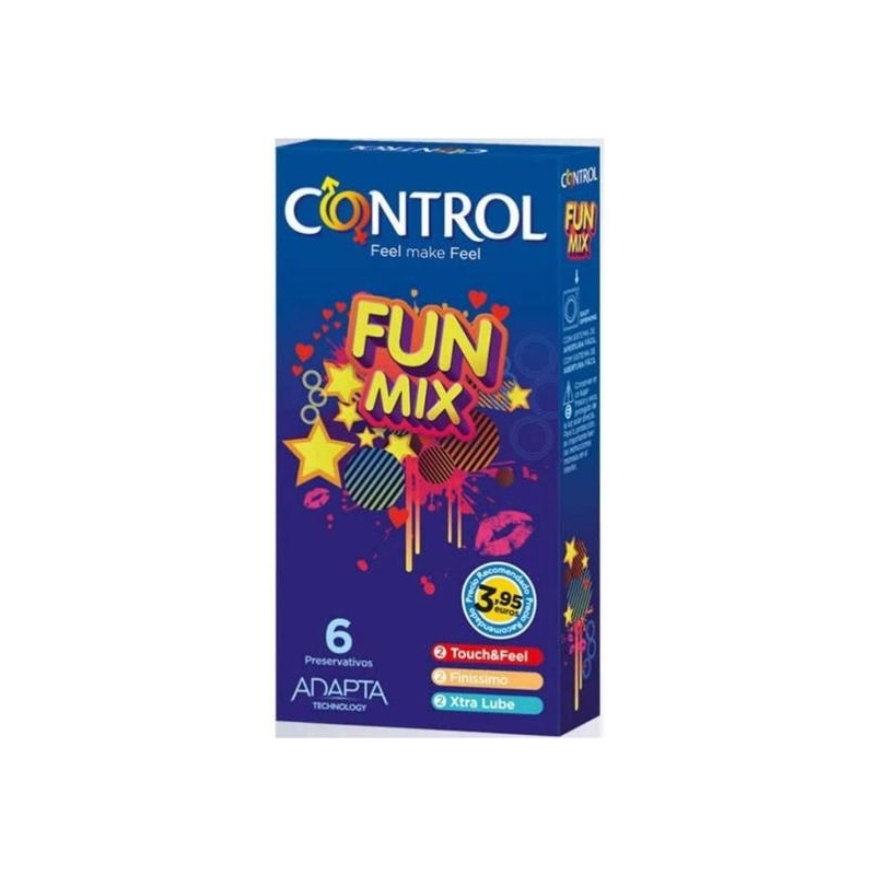 CONTROL PRESERVATIVOS FUN MIX 6 UDS