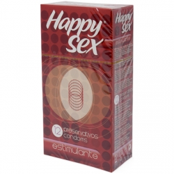 HAPPY SEX PRESERVATIVO ESTIMULANTE 12 UDS