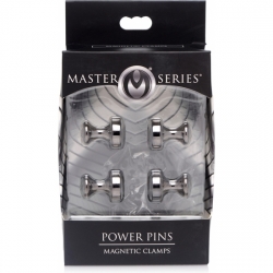 MASTER SERIES - PINZAS CON IMAN - NEGRO