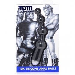 10X BOLAS ANALES SILICONA CON VIBRADOR - NEGRO