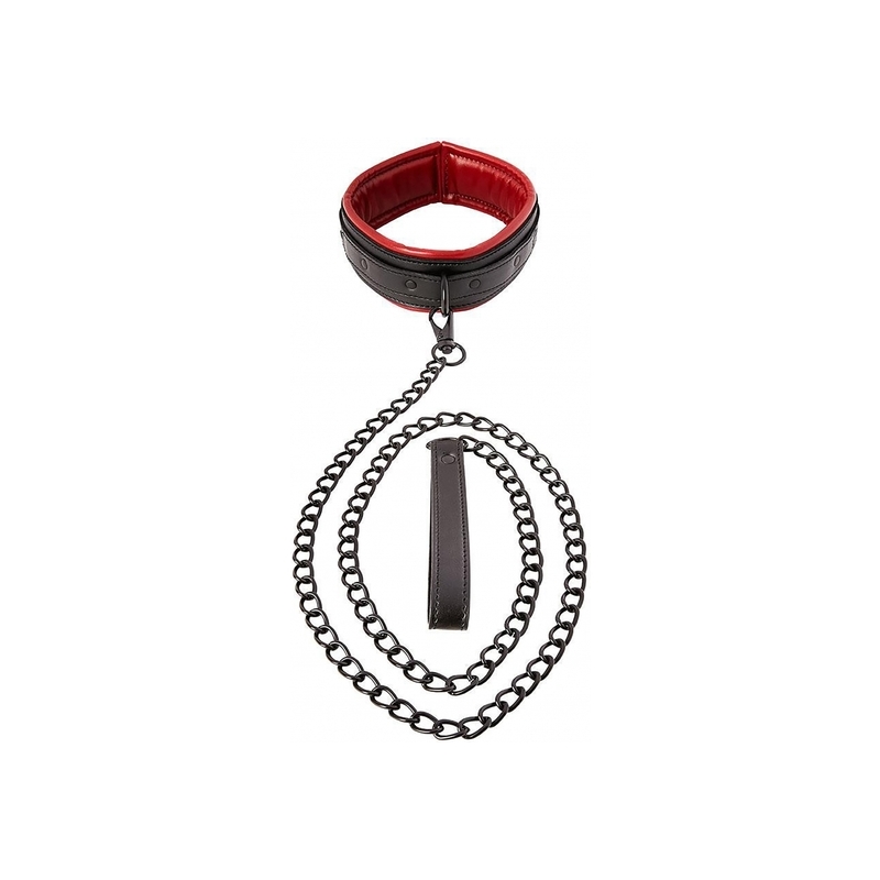 SAFFRON LEASH COLLAR - CORREA Y COLLAR - ROJO