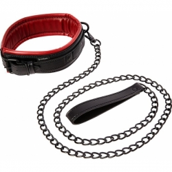 SAFFRON LEASH COLLAR - CORREA Y COLLAR - ROJO