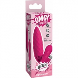 OMG! BULLETS - BALA VIBRANTE DIVETIDA - USB - FUCSIA