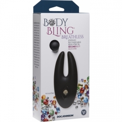 BODY BLING -VIBRADOR PUNTO G CON JOYAS - NEGRO