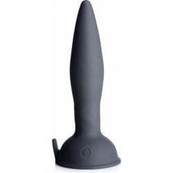 PLUG ANAL DE SILICONA - TURBO ASS SPINNER CO CONTROL REMOTO - NEGRO