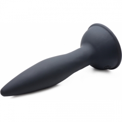 PLUG ANAL DE SILICONA - TURBO ASS SPINNER CO CONTROL REMOTO - NEGRO