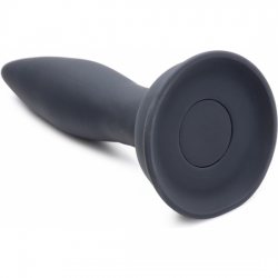 PLUG ANAL DE SILICONA - TURBO ASS SPINNER CO CONTROL REMOTO - NEGRO