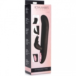 VIBRADOR 10X FLEXING RABBIT VIBRATOR - BLACK