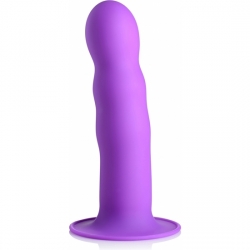 DILDO ONDULADO EXPRIMIBLE - MORADO