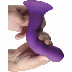 DILDO ONDULADO EXPRIMIBLE - MORADO