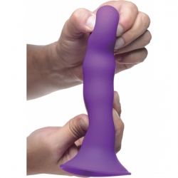 DILDO ONDULADO EXPRIMIBLE - MORADO