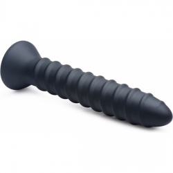 VIBRADORES DE SILICONA ESPIRAL - POWE SCREW 10X NEGRO