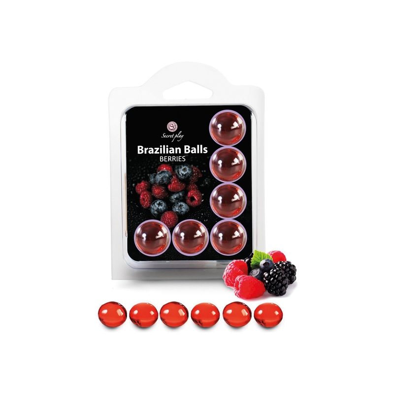 SET 6 BRAZILIAN BALLS FRUTAS DEL BOSQUE