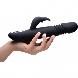 ROYAL RABBITS BUNNY THRUST - VIBRADOR RAMPANTE 10 VELOCIDADES - NEGRO