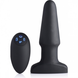 PLUG ANAL DE SILICONA, INFLABLE Y CON VIBRADOR DE 10X