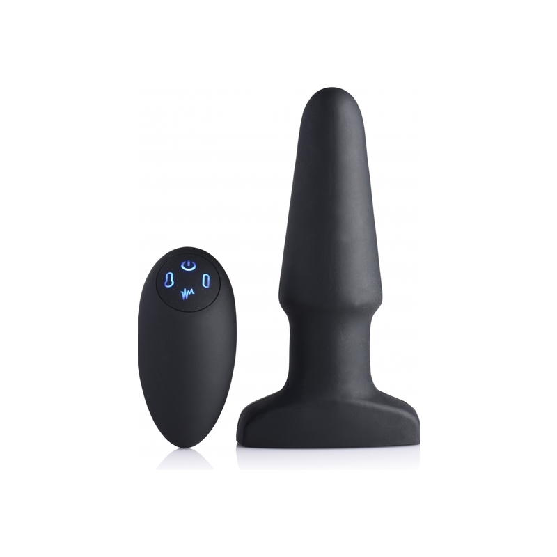 PLUG ANAL DE SILICONA, INFLABLE Y CON VIBRADOR DE 10X