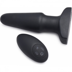 PLUG ANAL DE SILICONA, INFLABLE Y CON VIBRADOR DE 10X