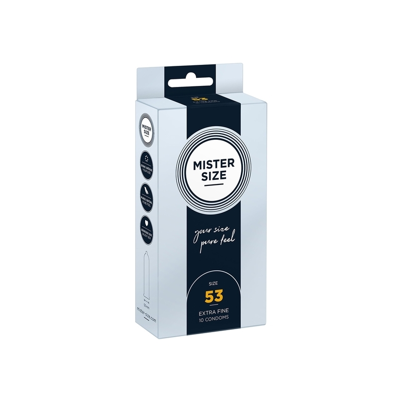 MISTER SIZE 53MM - PACK DE 10 PRESERVATIVOS