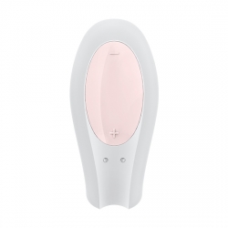 SATISFYER DOUBLE JOY CON APP ORO BLANCO/ROSA