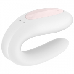 SATISFYER DOUBLE JOY CON APP ORO BLANCO/ROSA