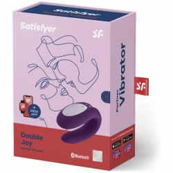 SATISFYER DOUBLE JOY CON APP MORADO