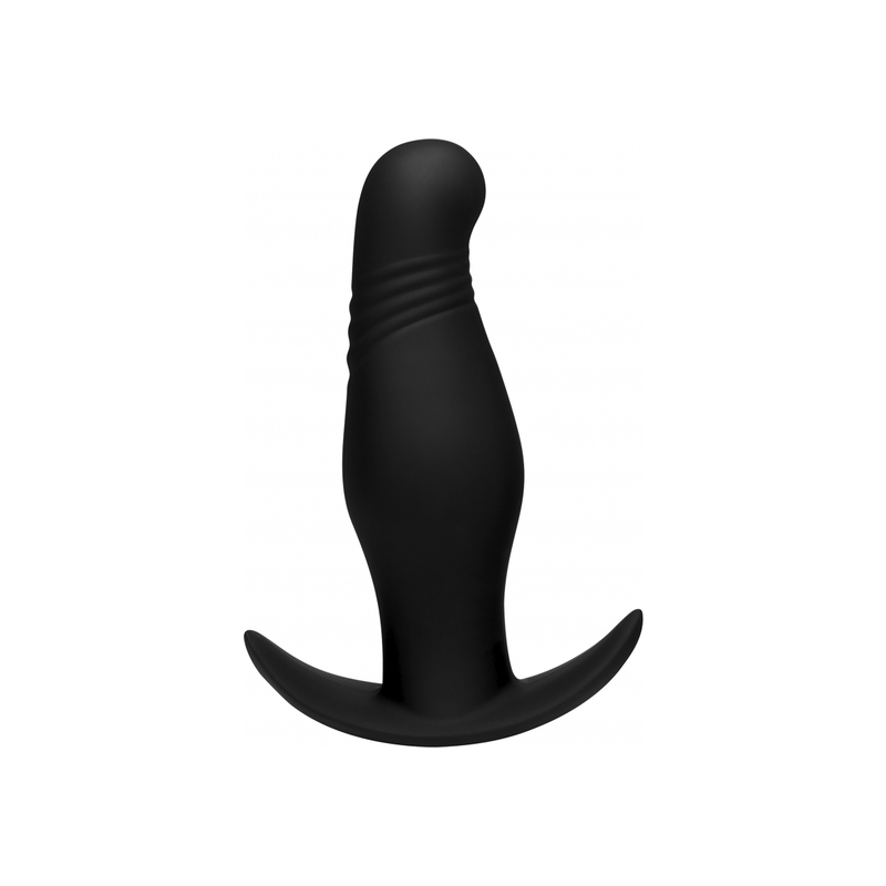 7X RIPPLED THUMPING PLUG ANAL - NEGRO