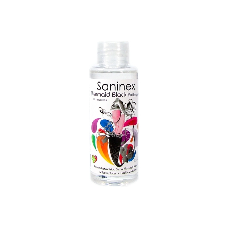 SANINEX MERMAID BLACK MULTIORGASMIC - SEX & MASSAGE OIL 100ML